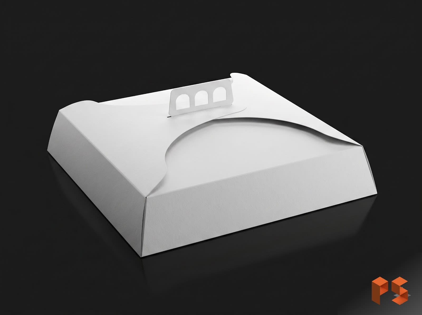 Caja Tarta C/Manija 30x30x6 cm