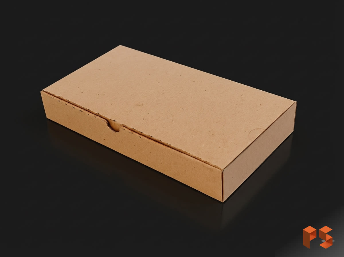 Caja Media Pizza Microcorrugado 32x17x4.5 cm