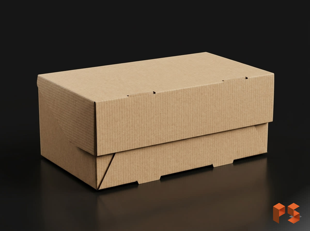 Caja Hamburguesas Microcorrugado 25x14x10 cm