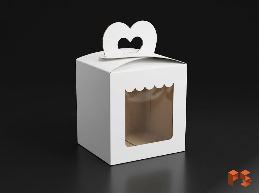 Maletín Chico C/Visor Blanco 10x10x11 cm