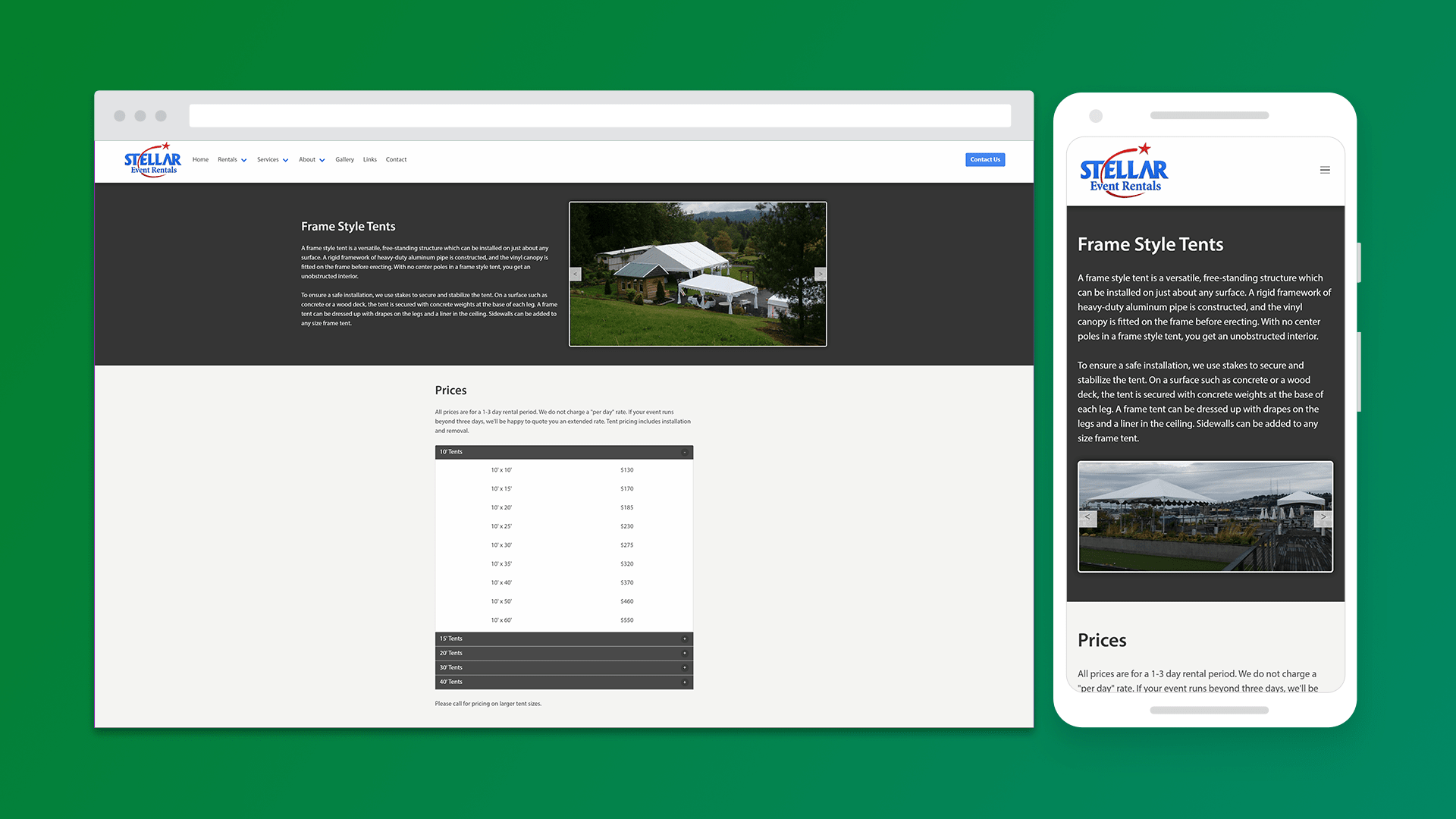 Product page