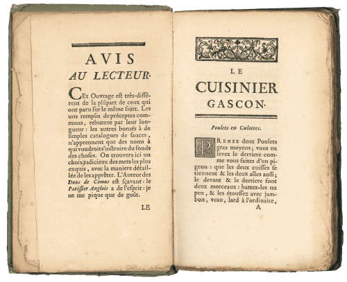 Le Cuisinier Gascon. Nouvelle édition, à laquelle on a joint la Lettre du Patissier Anglois