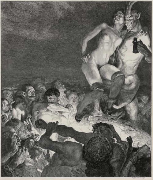 Der Teufel zeigt das Weib dem Volke (Il Diavolo presenta la Donna al Popolo)