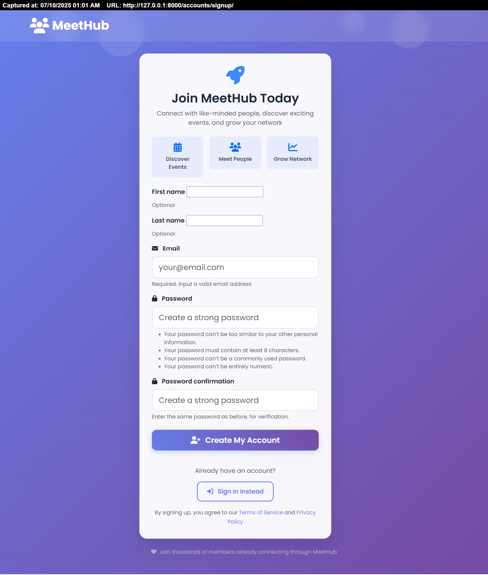 signup