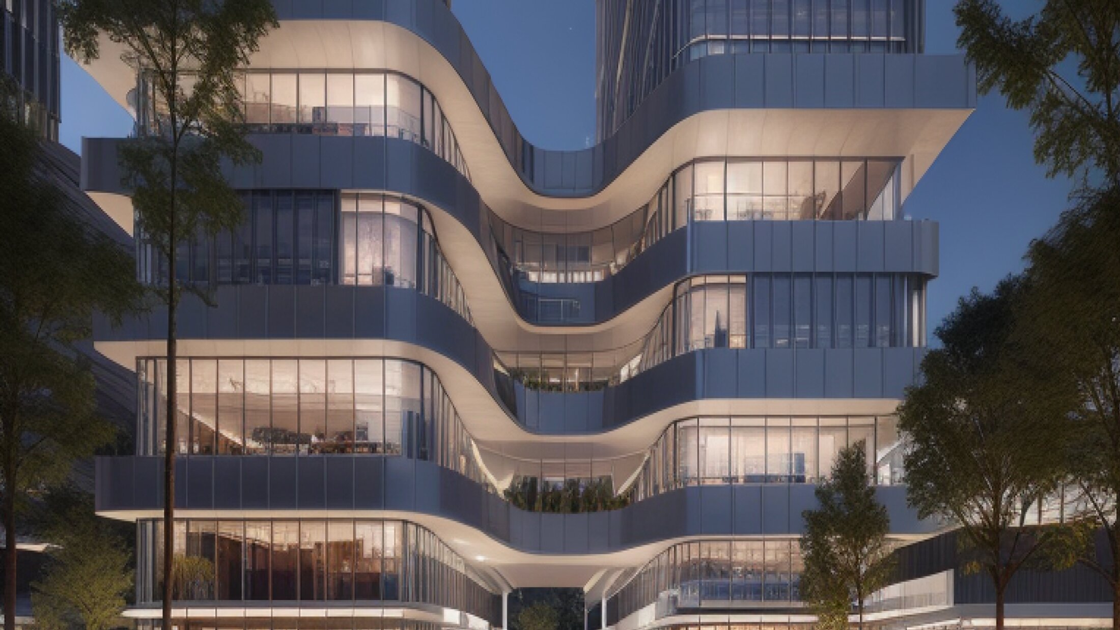 The same pipeline with a futuristic dusk LoRA