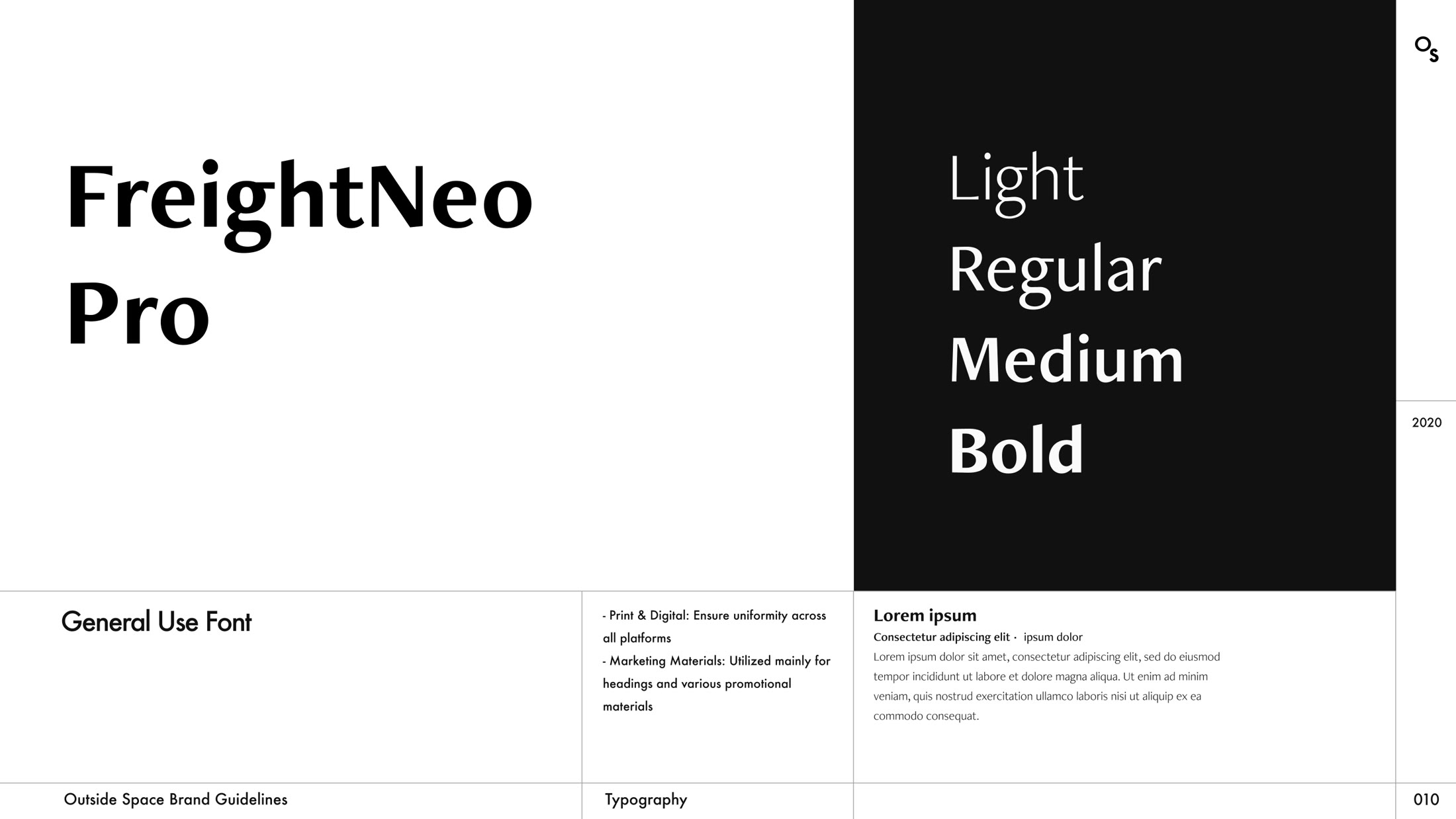 Secondary typeface