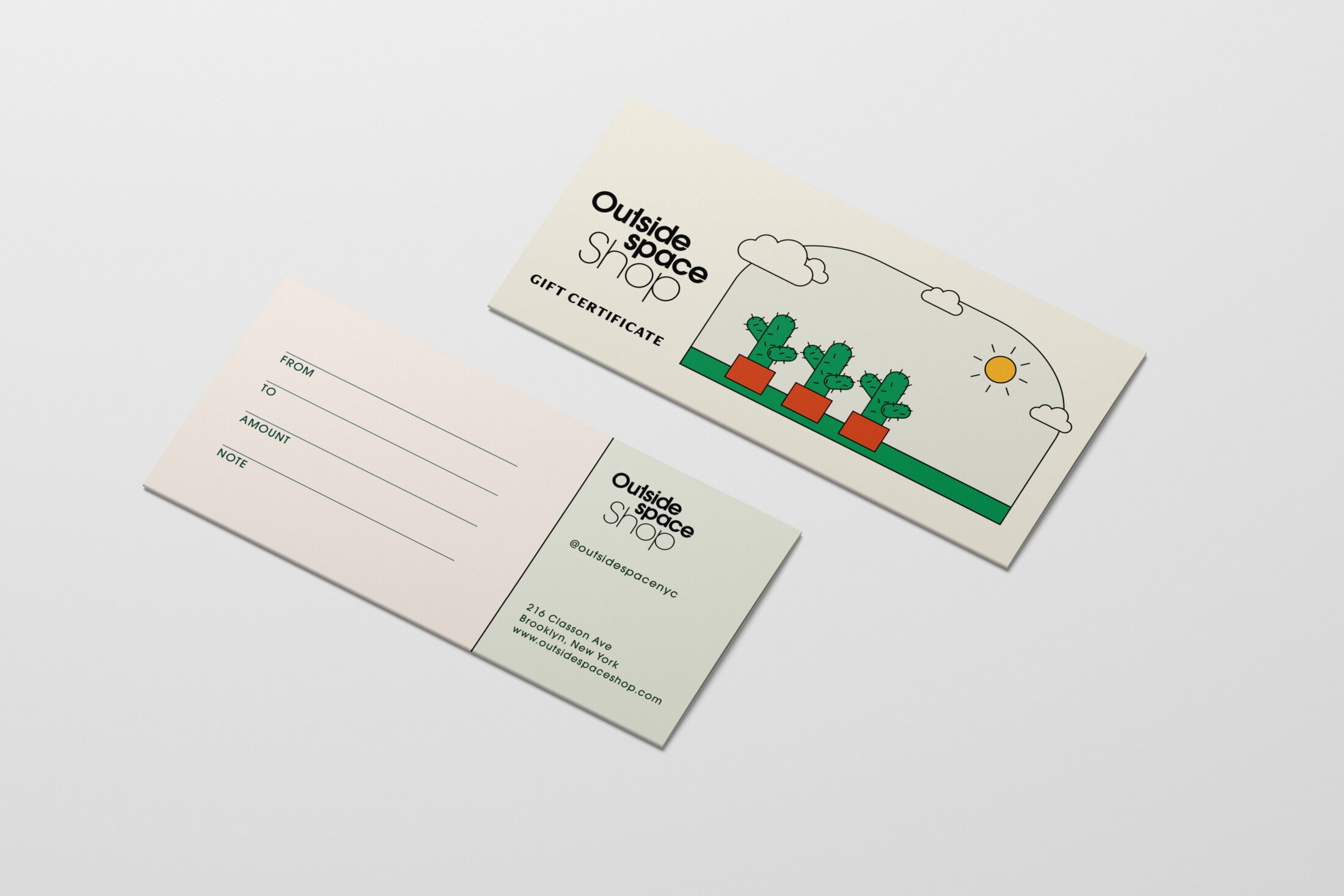 Gift certificate