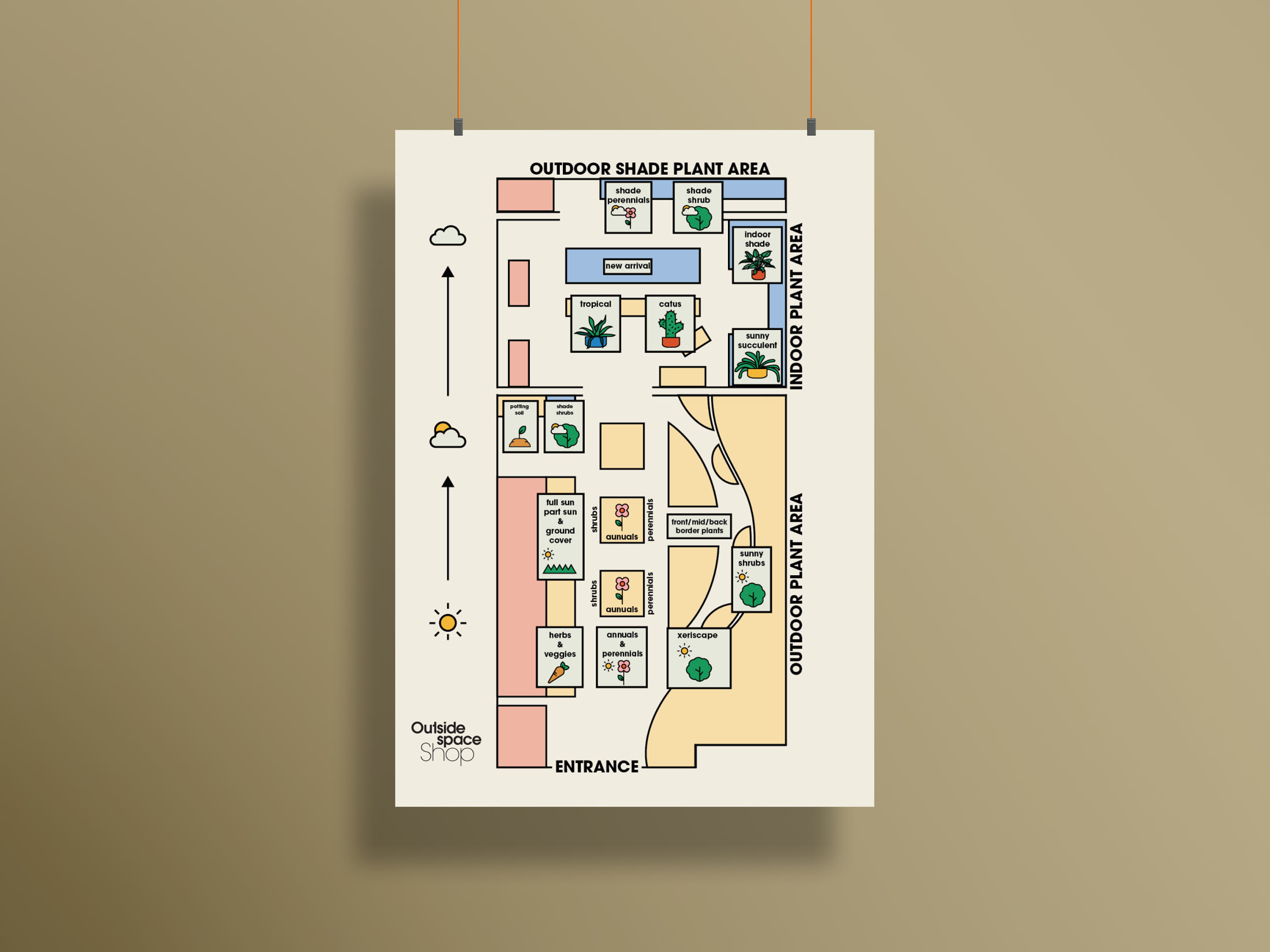 Store map poster