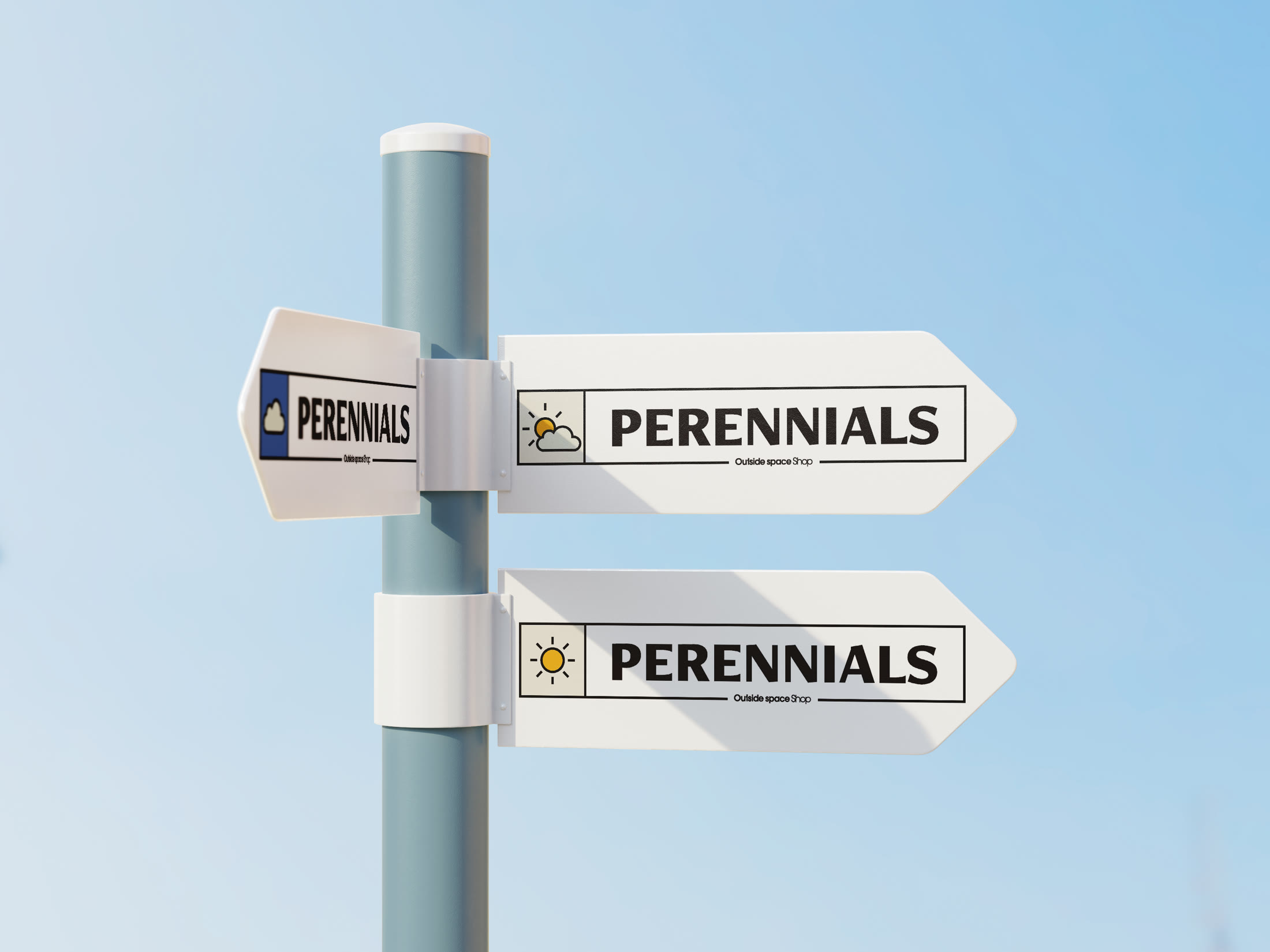 Outdoor wayfinding signpost