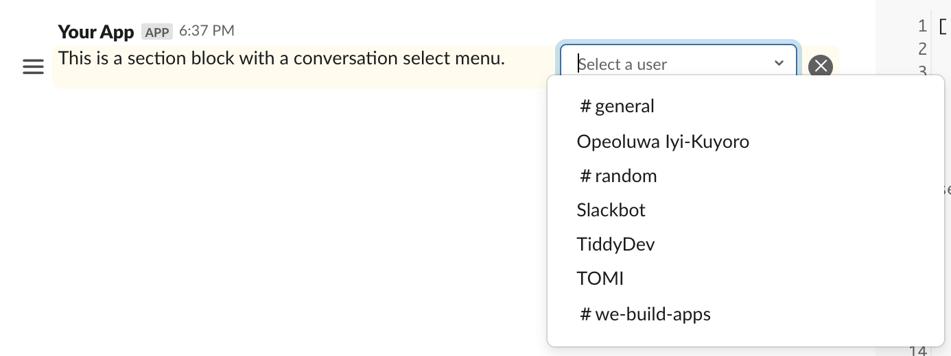 Conversation Select