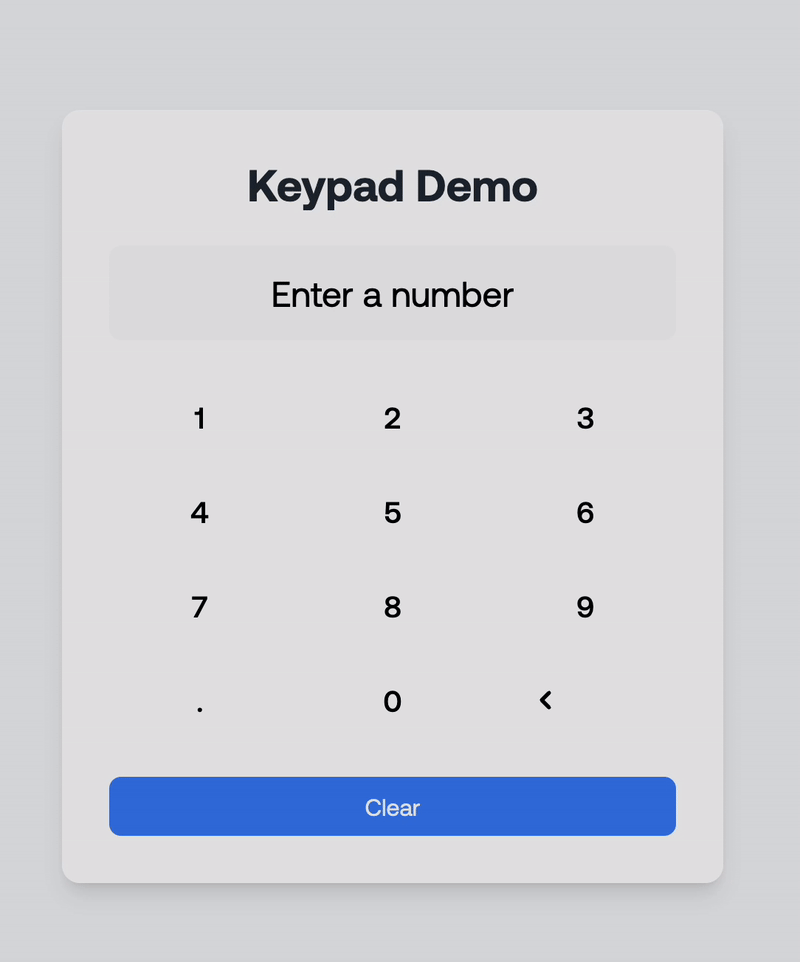 Keypad