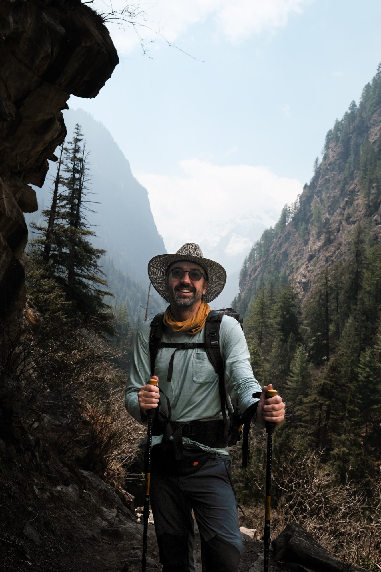 All smiles on a mountain trail
