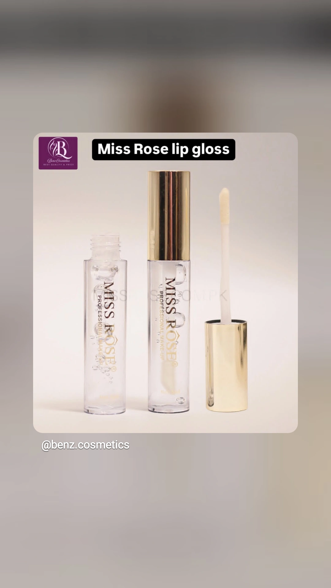 Miss Rose Lip Gloss | High Shine Glossy Lip Makeup
