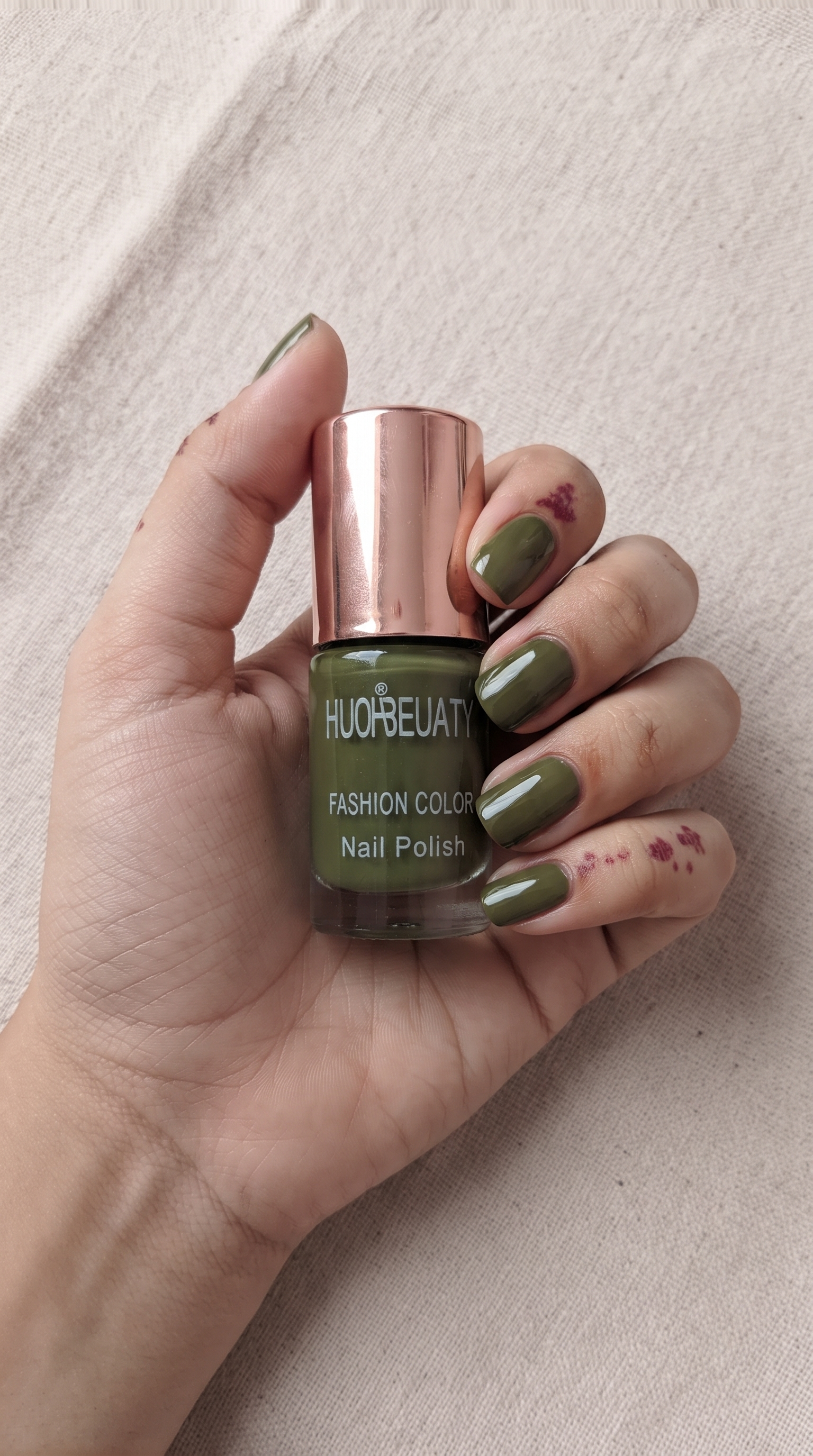 Huoabeauty Olive Green Nail Polish
