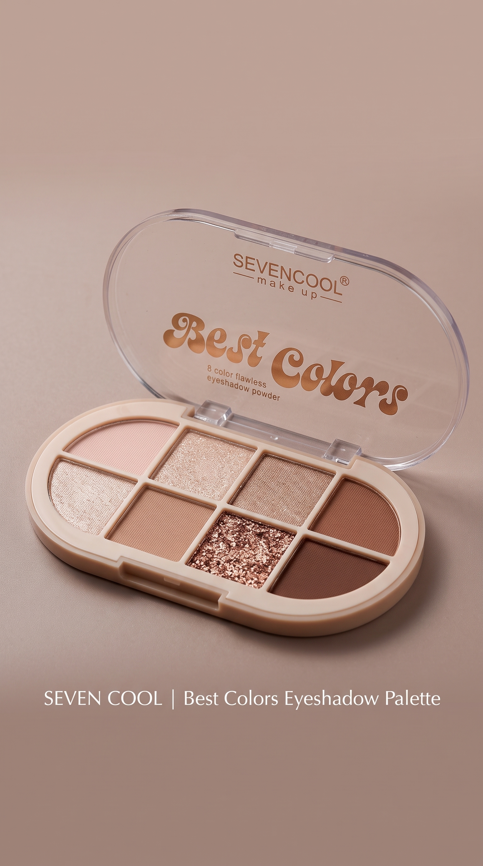 SEVENCOOL Eyeshadow Palette – matte and glittery