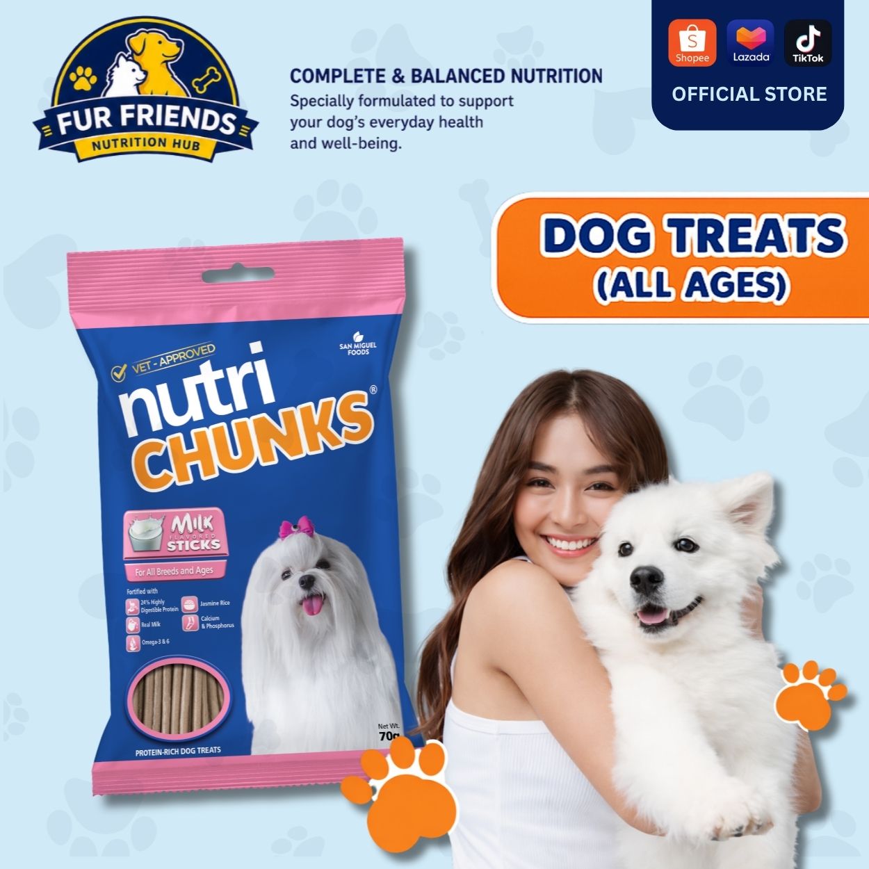Nutri Chunks Milk Flavored Sticks