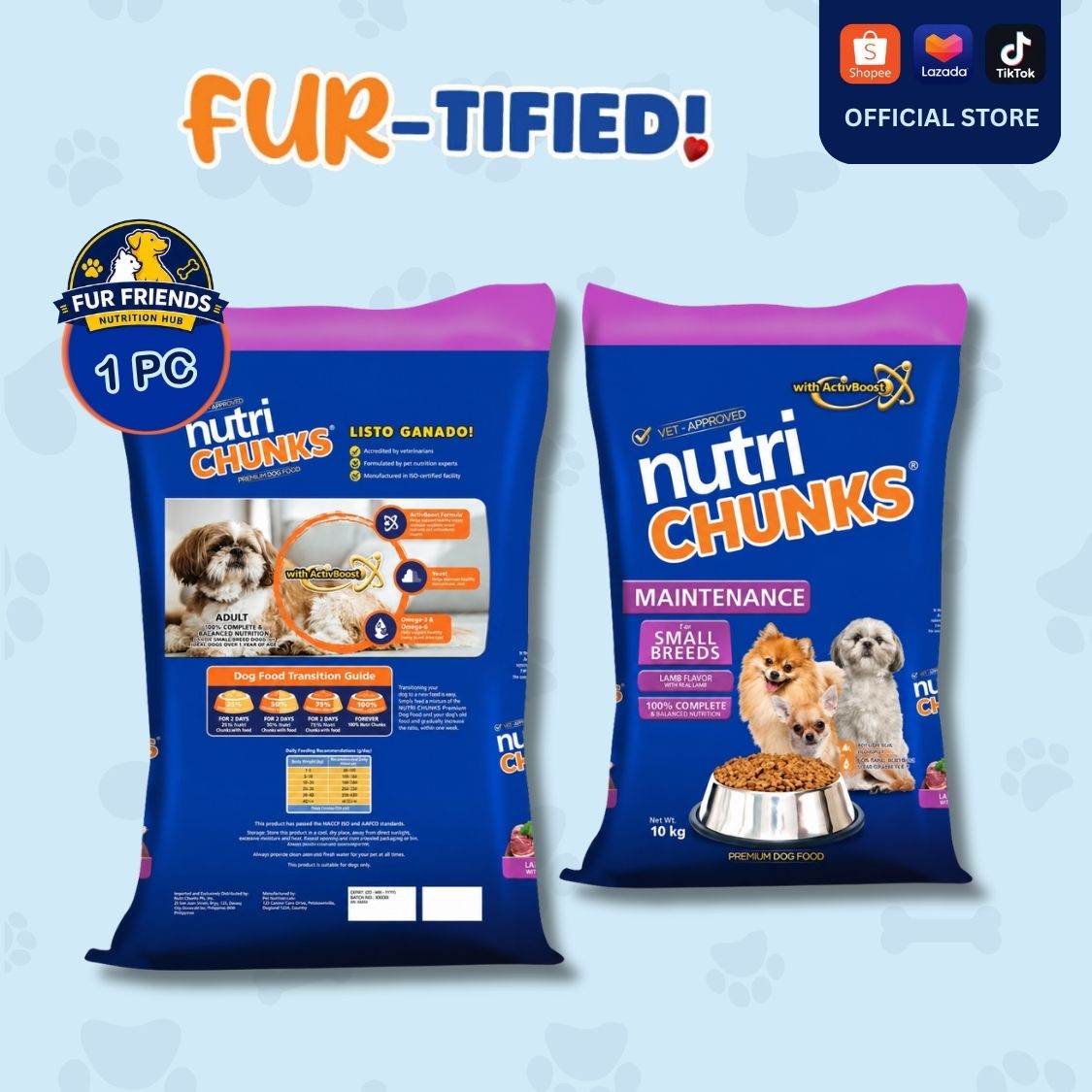 Nutri Chunks Maintenance Adult Small Breed  Kibbles