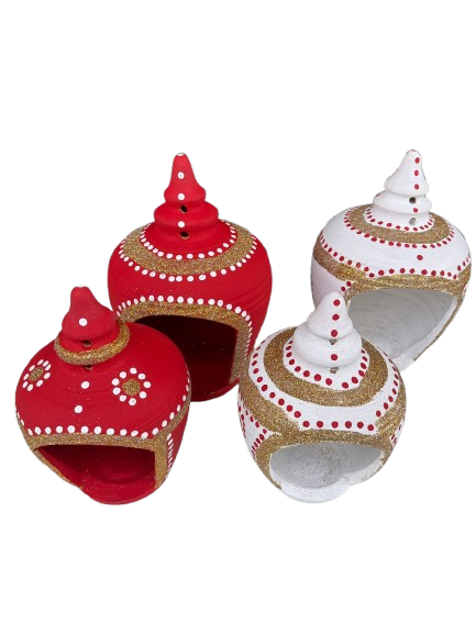 DIYA HOUSE LARGE DECORATED - 15''