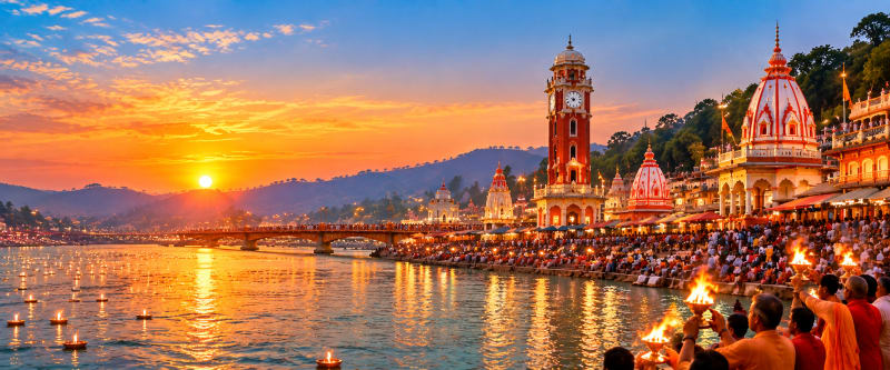 Haridwar Kumbh 2027 gathering at the Ganga