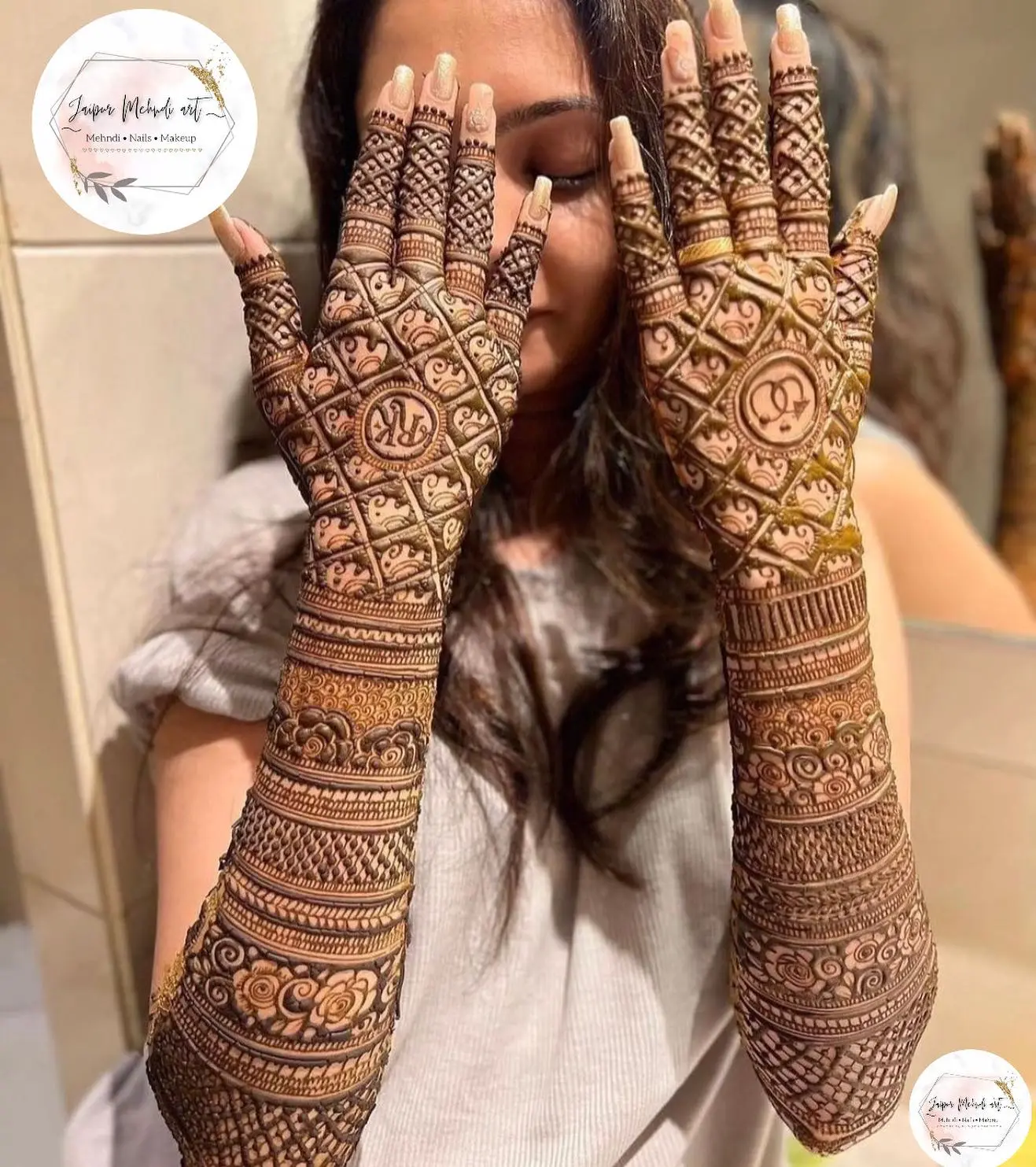 Engagement Mehndi design
