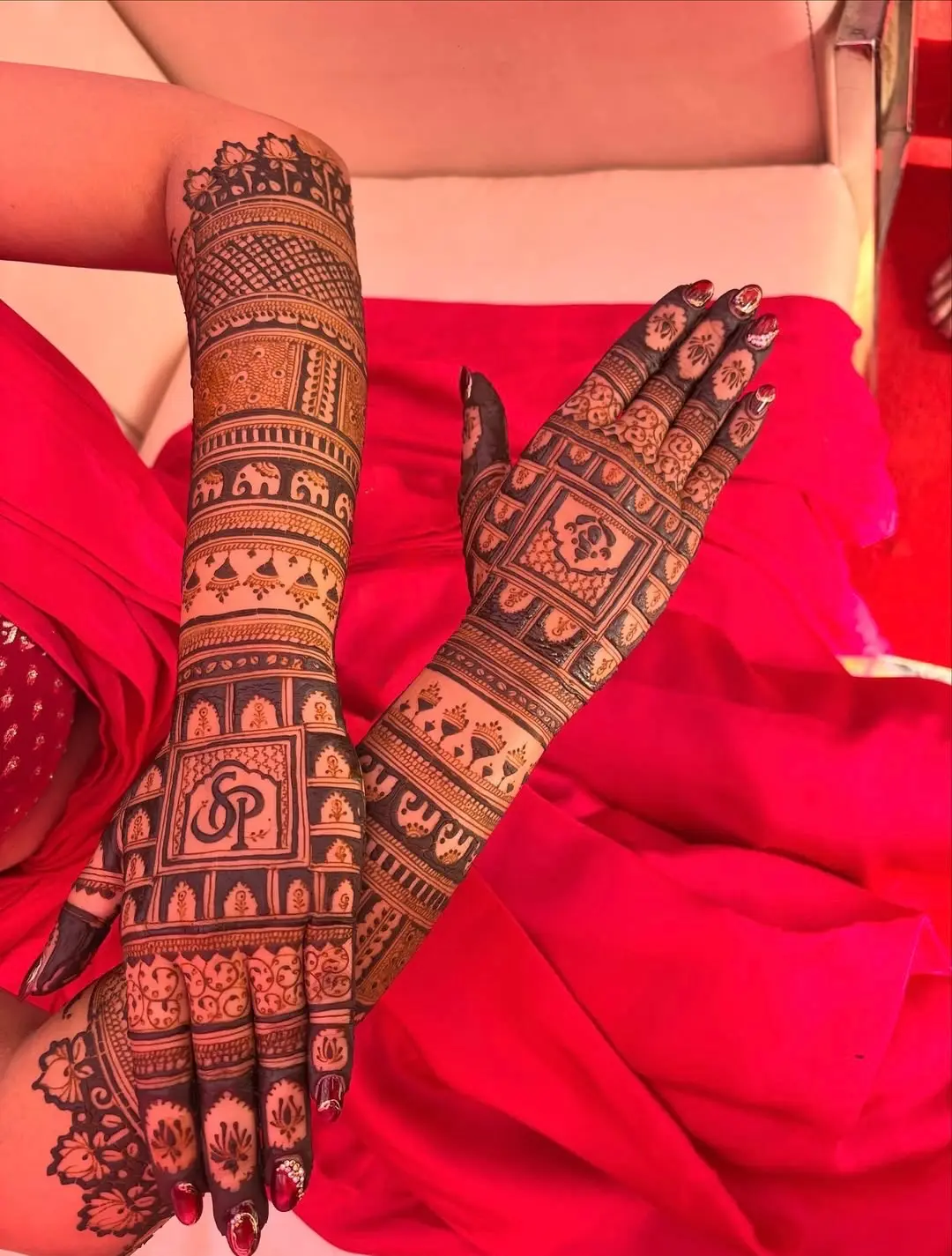 Engagement Mehndi design
