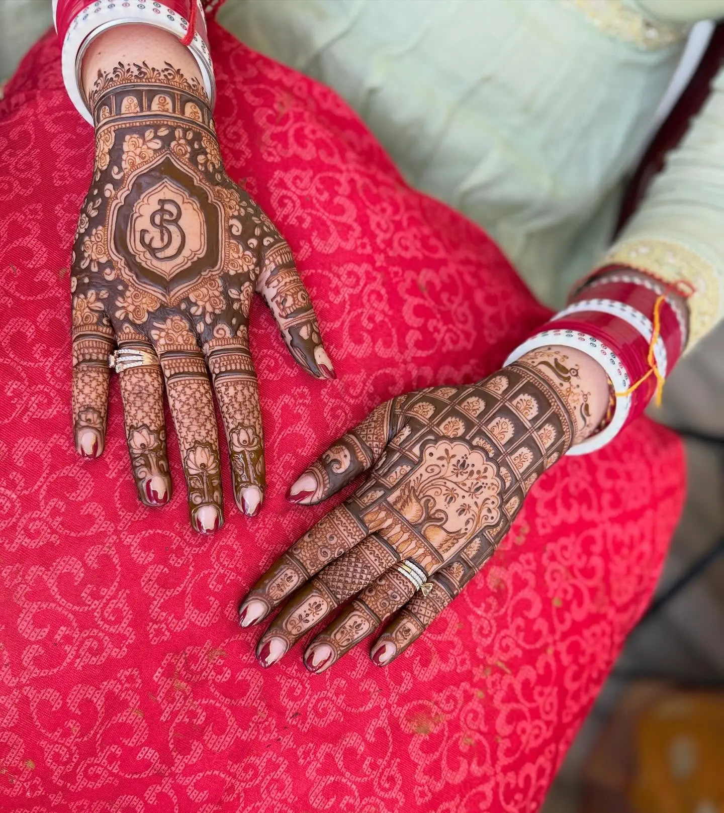 Engagement Mehndi design