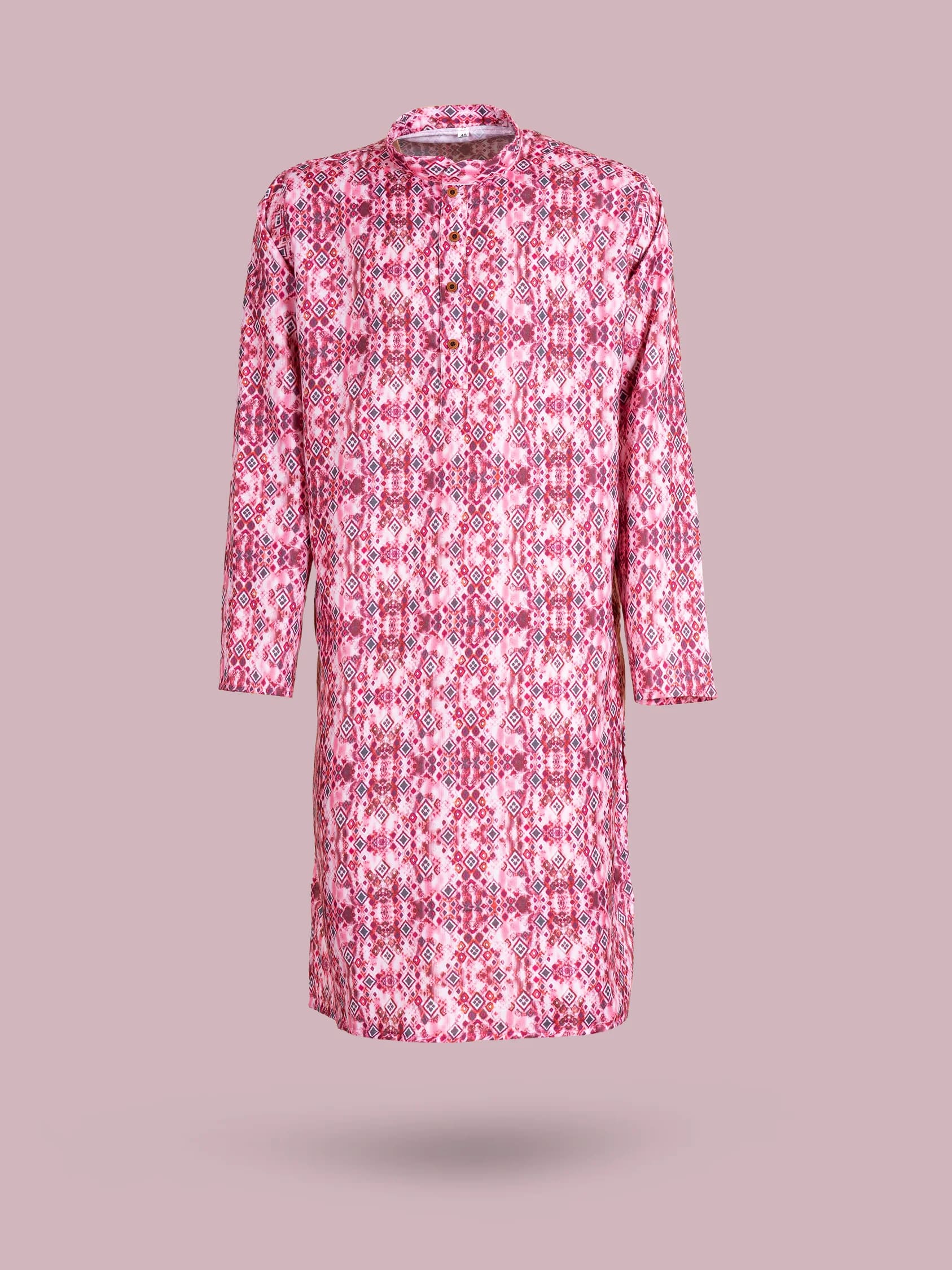 Maroon Printed Kurta, front view
