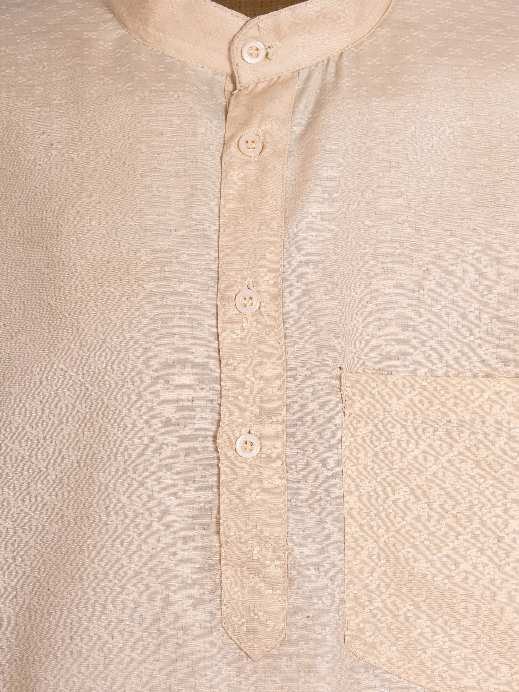 Beige Plain Solid Kurta, product view