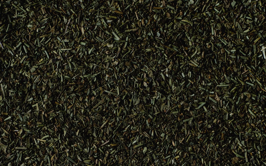 Close-up texture of dried herbs