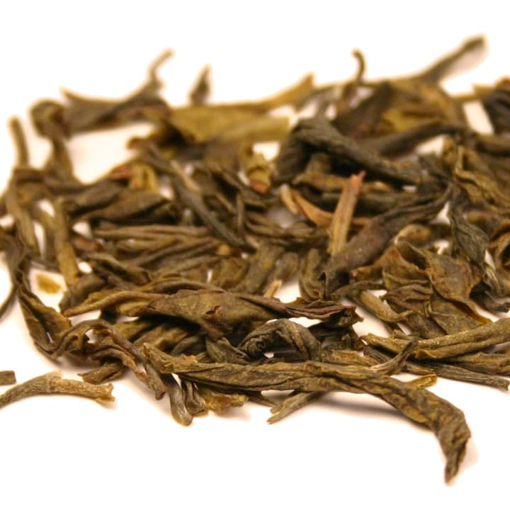 Sri Lankan green tea leaves