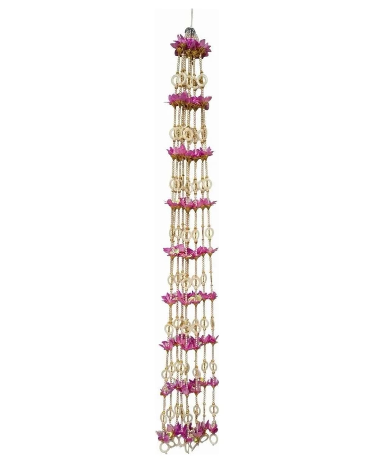 Slim Pearl Ladi With Pink Flowers 1