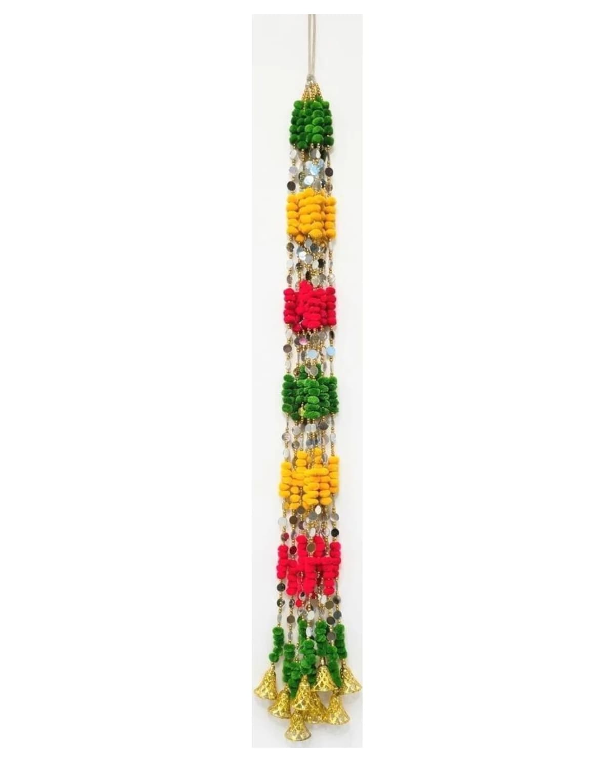 Green-Orange-Red Flower Block Ladi 1