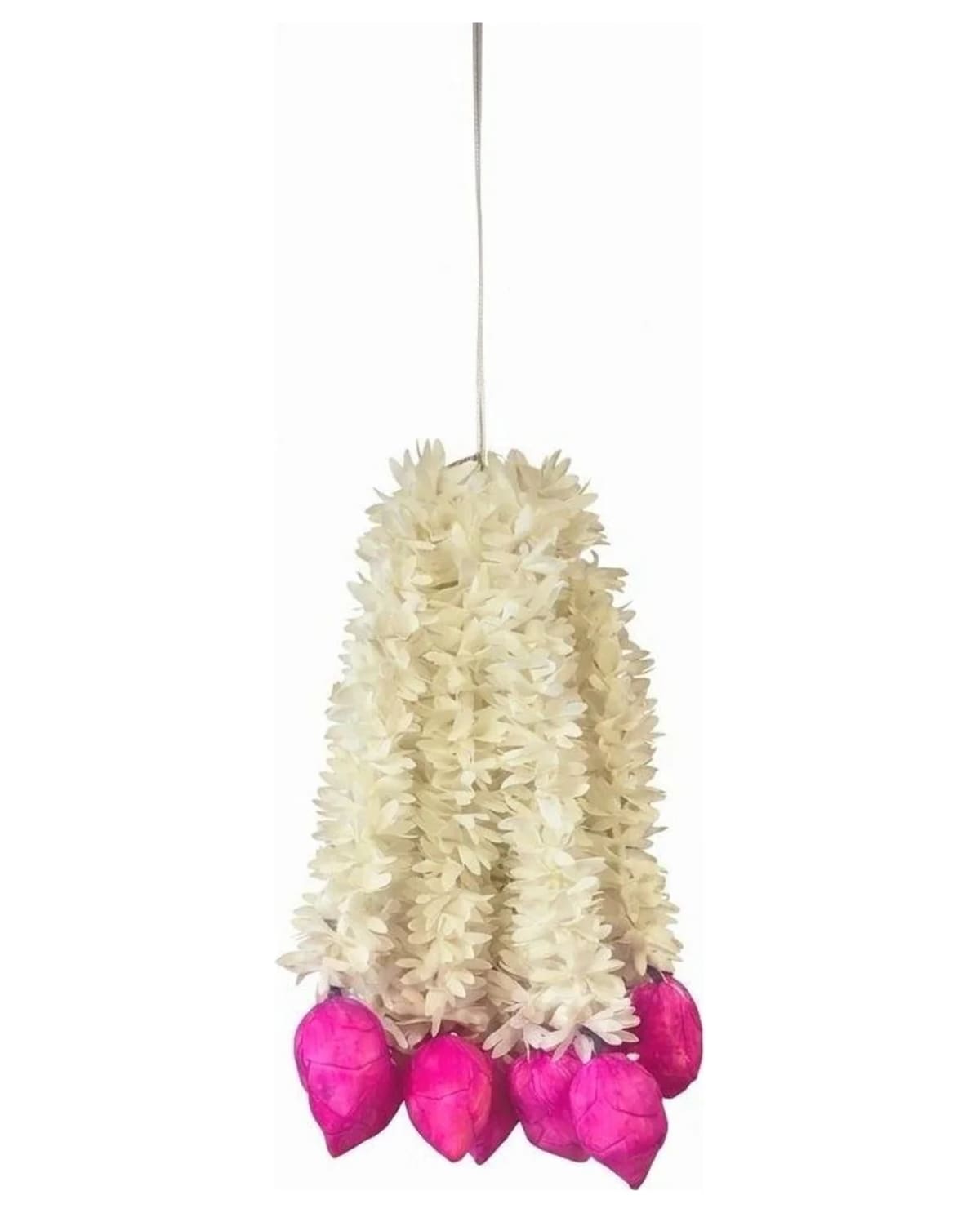 White Flower Ladi With Pink Buds 1