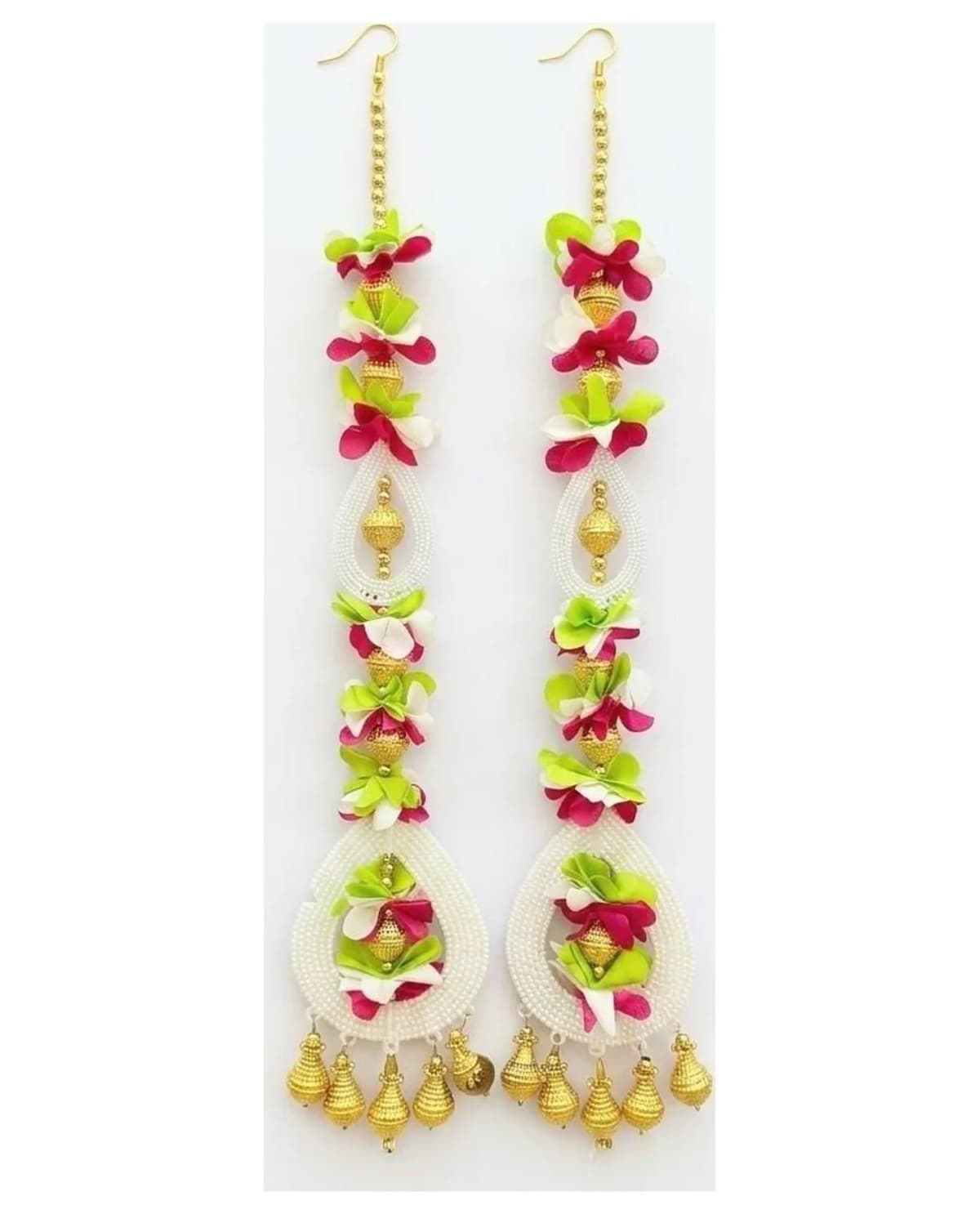 Pink Green White Flower Door Hanging 1