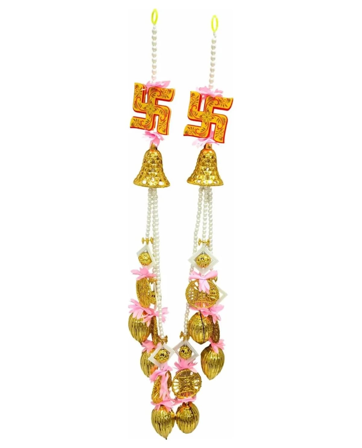 Swastik Bell Gold Door Hanging 1
