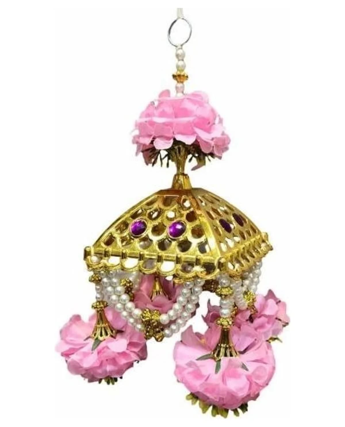 Pink Rose Gold Dome Jhoomer 1