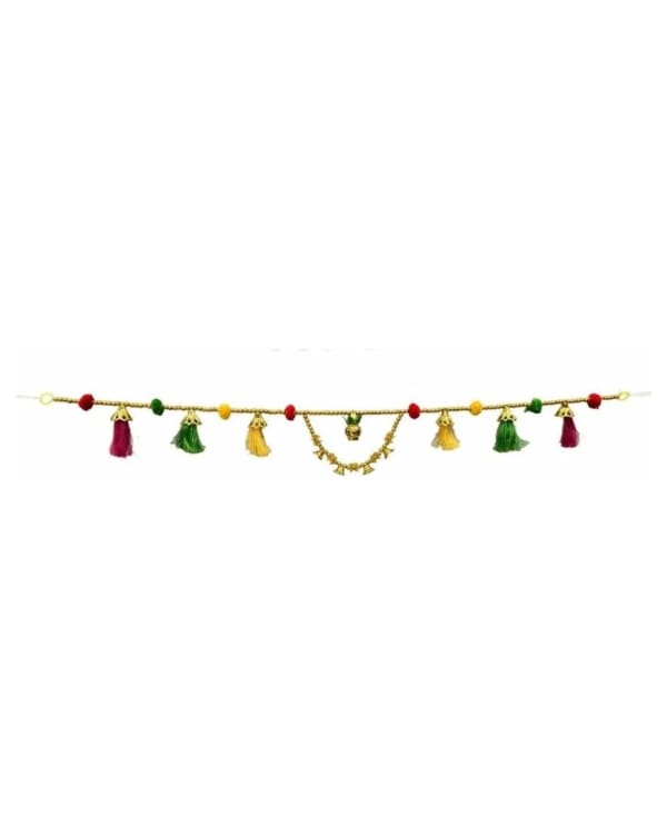 Mini Tassel Toran With Gold Centre Chain