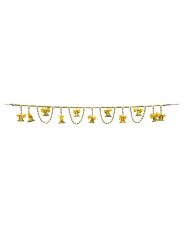 Gold Bell Toran With Yellow Bows