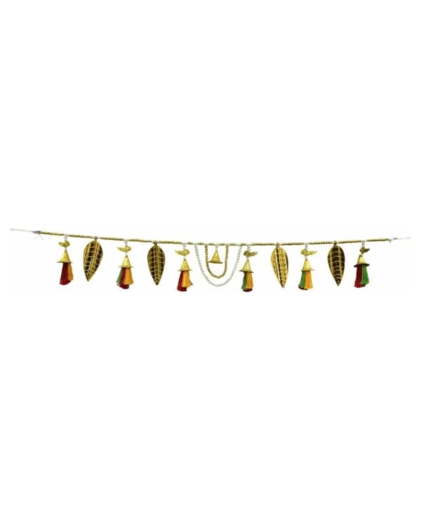 Large Gold Leaf Charm Toran