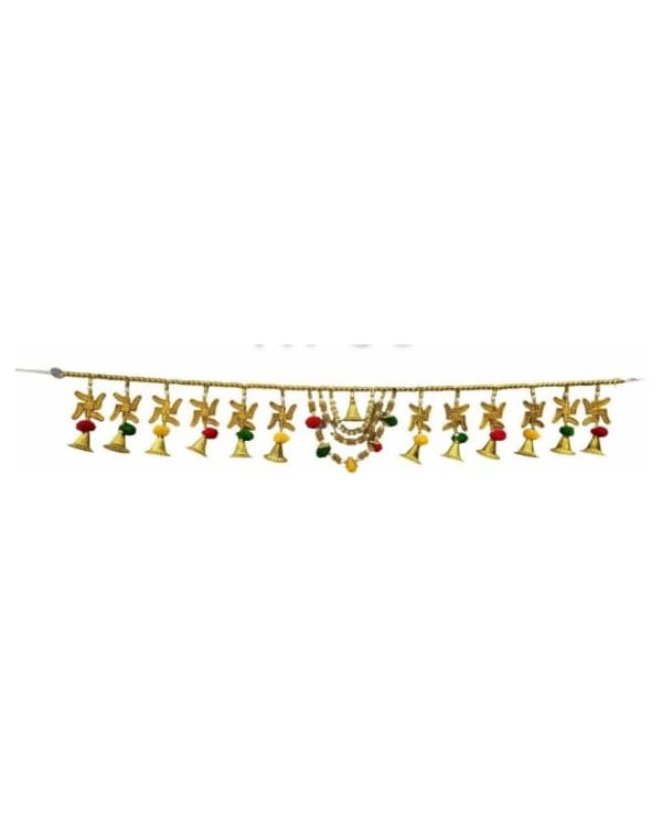 Gold Star Charm Toran With Bells