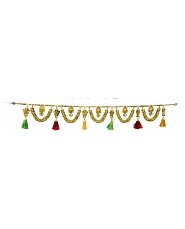 Gold Scallop Toran With Large Tassels