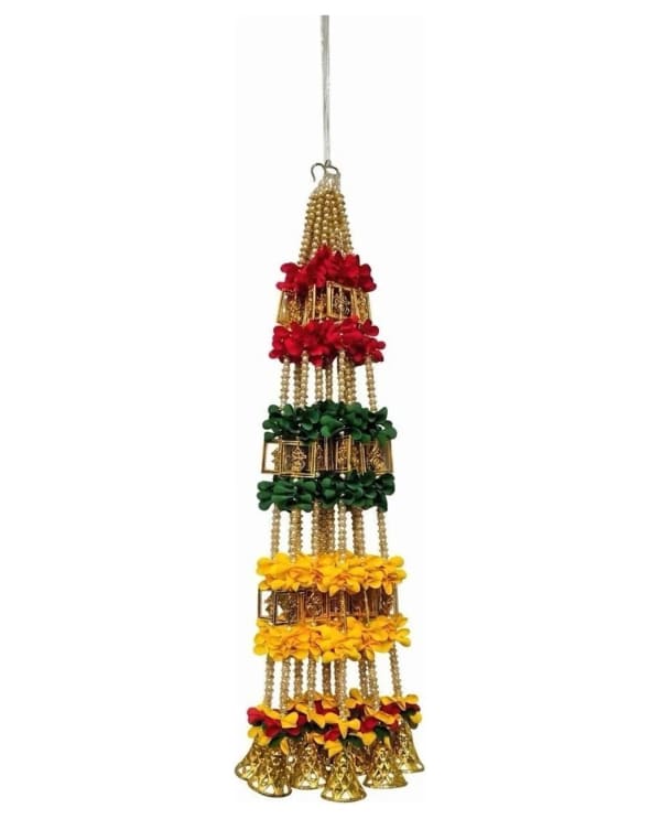 Red Green Yellow Tiered Flower Ladi