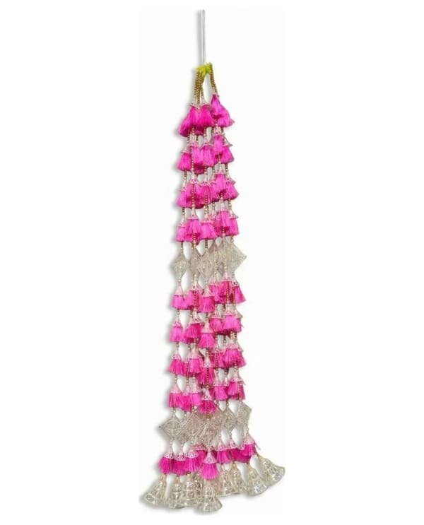 Hot Pink Flower Silver Bell Ladi