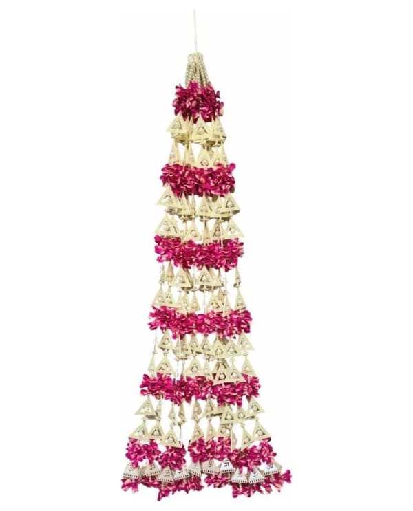 Magenta Flower & White Pearl Ladi
