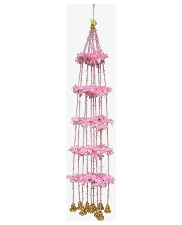 Light Pink Five-Tier Flower Ladi