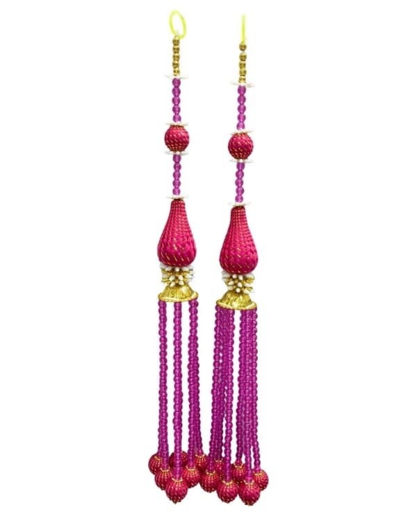 Pink Bead Tassel Door Hanging