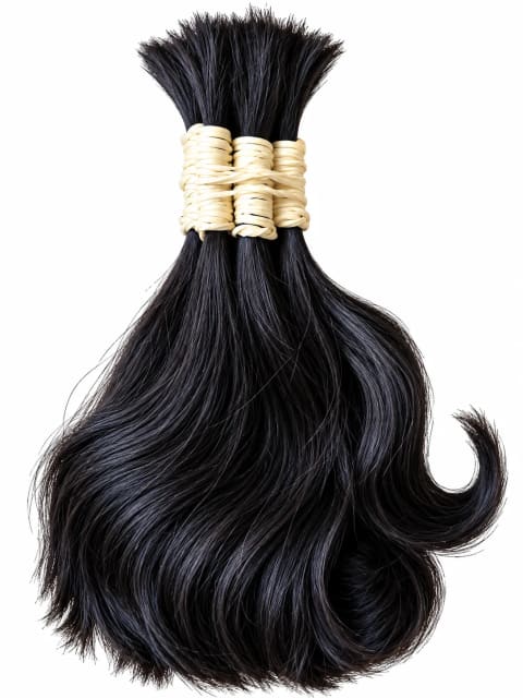 Cabelo Humano Liso Limpo 25cm 70g para Mega Hair