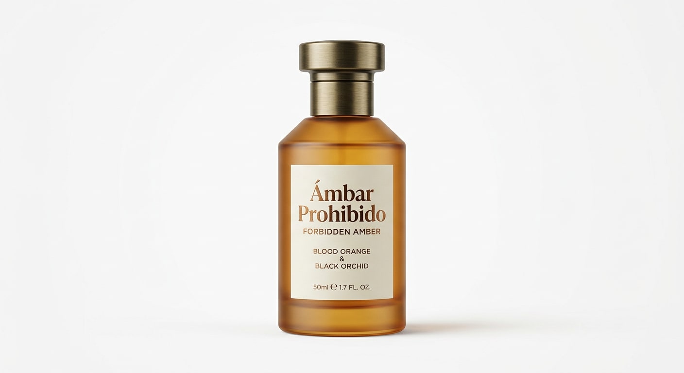 Ámbar Prohibido fragrance bottle