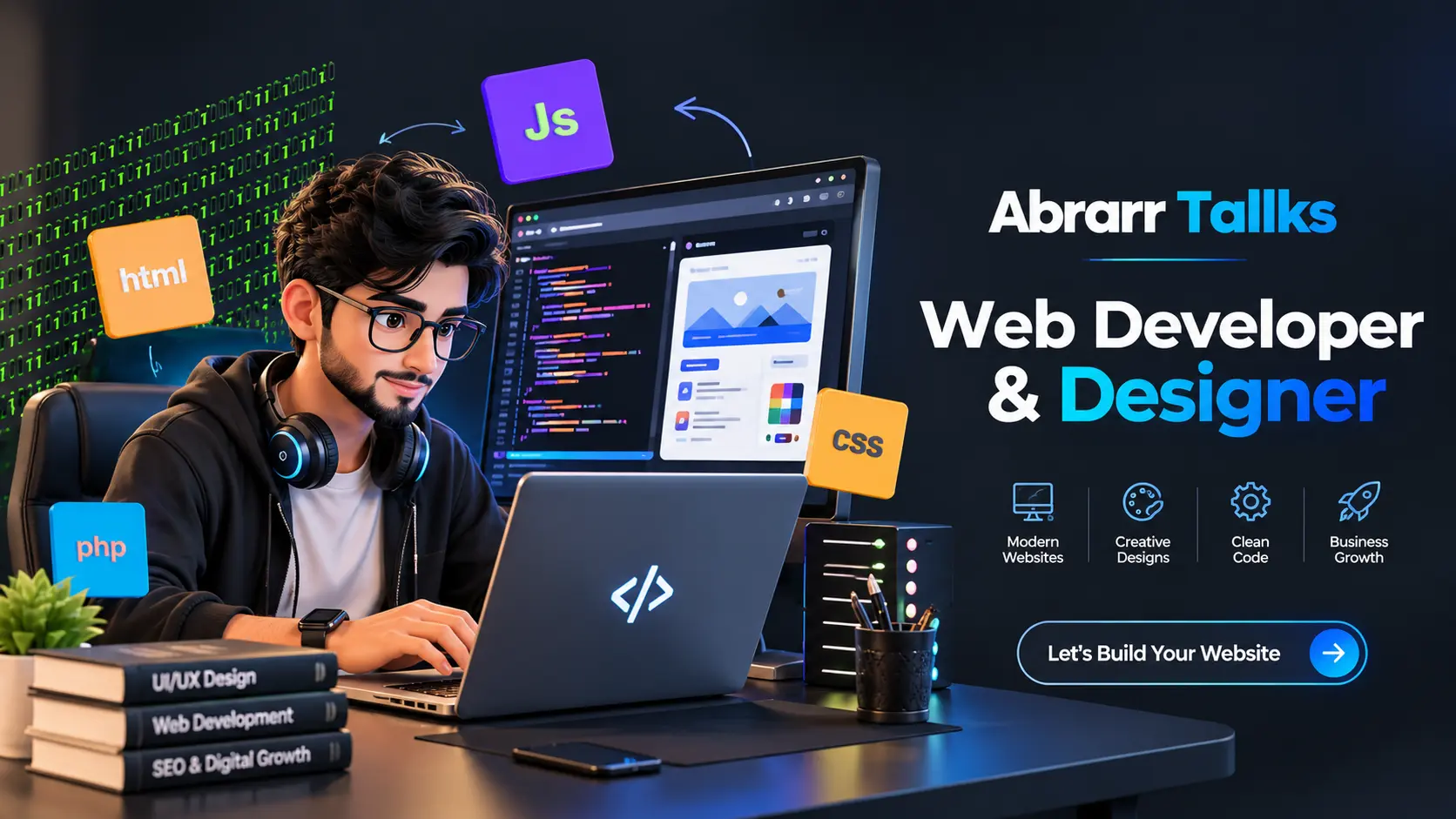 Web design and development services by Abrarr Tallks