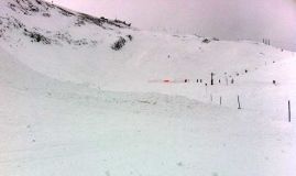 Avalanche across a Blue piste in Samoens today